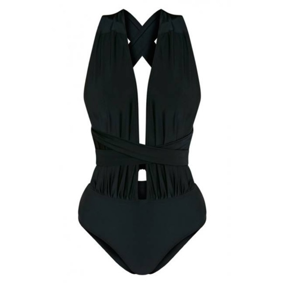black multiway swimsuit